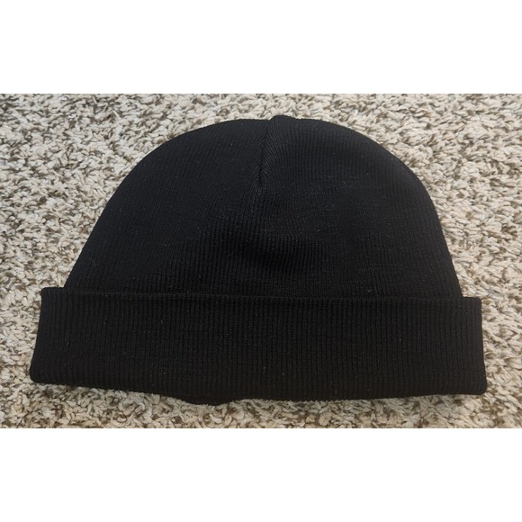 Vintage New England Patriots "Flying Elvis" Logo Beanie Hat Cap Black OS - Picture 5 of 5